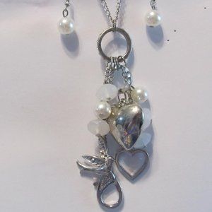 5 older Paparazzi necklace and earring sets